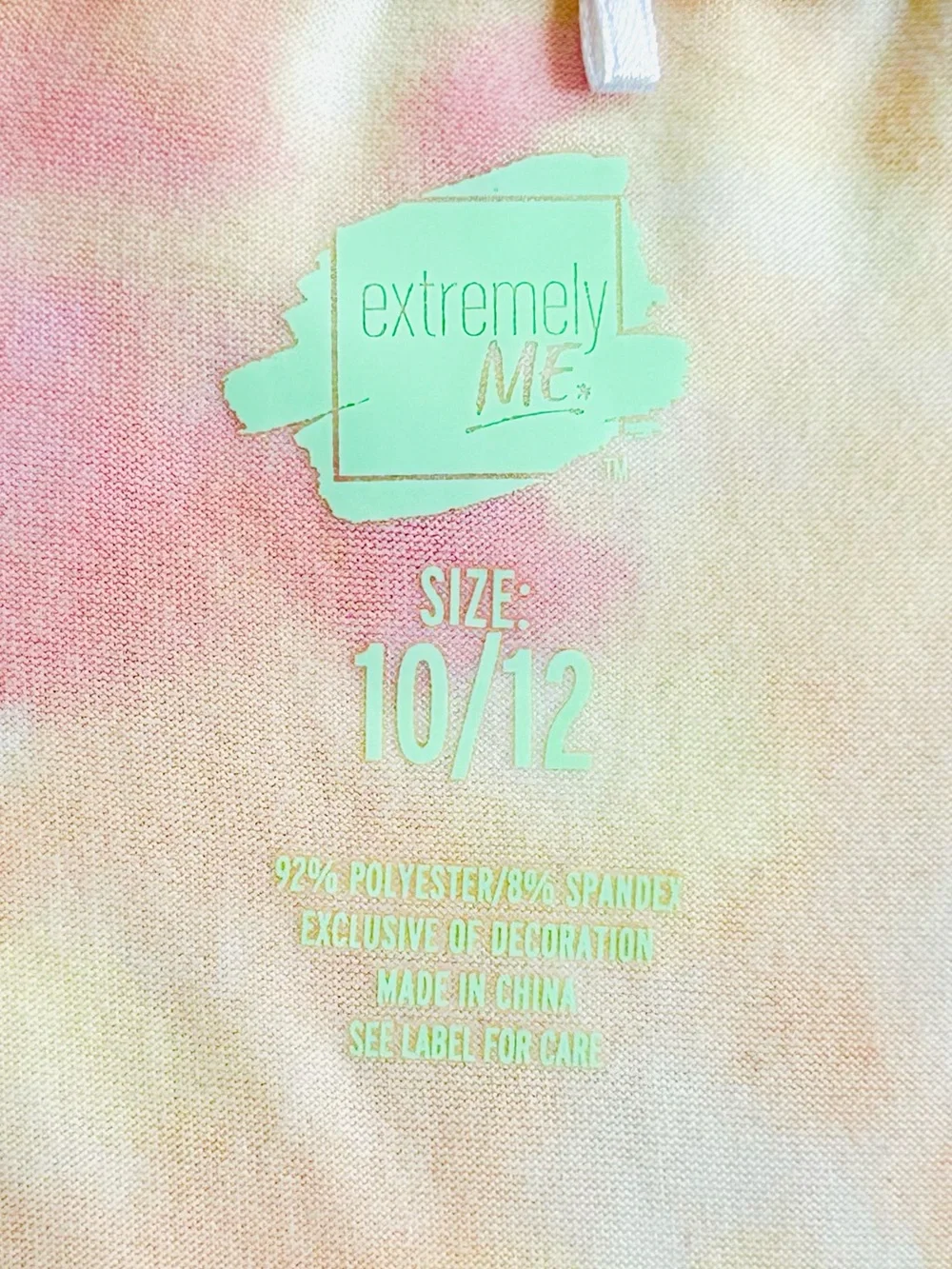 Girls' sz 10 years Tie-Dye Dress Bow